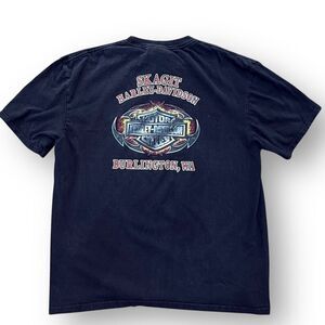 Vintage 2009 Harley Davidson Skagit Tee Black Size XL